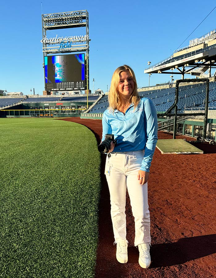 Anika on the field