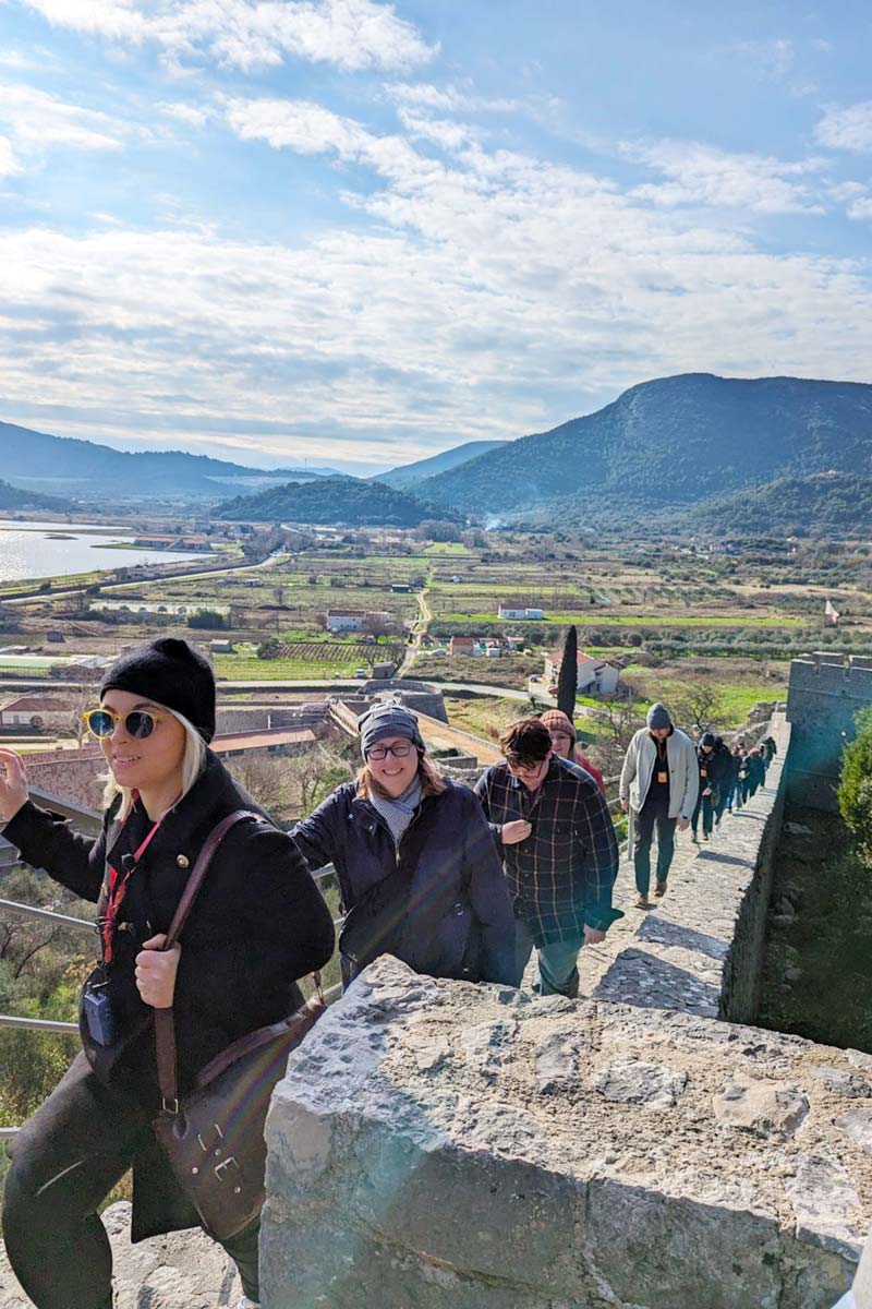 Climbing the Wall of Ston